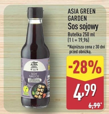 Sos sojowy ASIA GREEN GARDEN promocja w Aldi