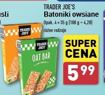 Batoniki owsiane orzechowe Trader joe's promocja