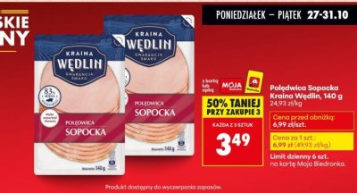 Polędwica Sopocka 140 g Kraina Wędlin promocja
