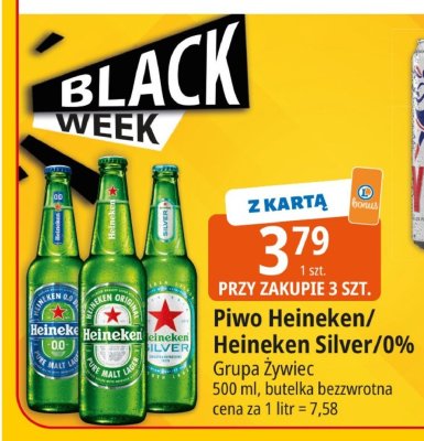Piwo Heineken/Heineken Silver/0% Grupa Żywiec promocja w Leclerc