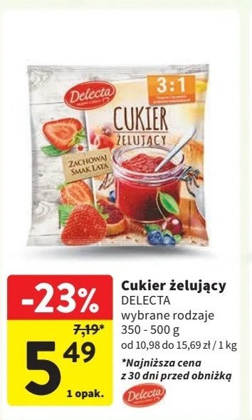 Cukier żelujący 3:1 Delecta promocja