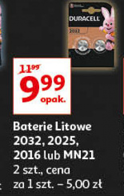 Bateria long lasting power 2032 Duracell promocja