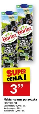 Nektar czarna porzeczka Hortex 1l promocja w Twój Market