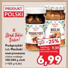 Maślaki marynowane K-classic stąd takie dobre! promocja