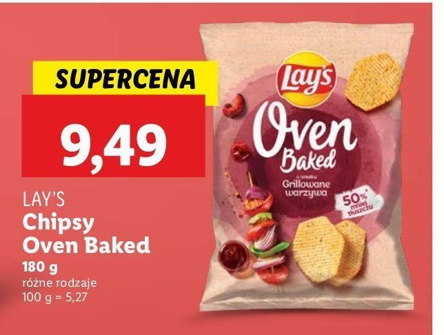 Chipsy grillowane warzywa Lay's oven baked (prosto z pieca) Frito lay lay's promocja