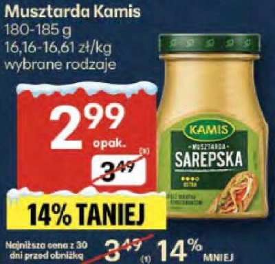 Musztarda Kamis sarepska promocja w Delikatesy Centrum