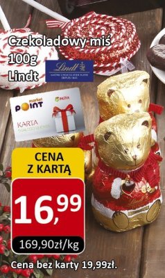 Czekoladowy miś 100g Lindt promocja w Market Point
