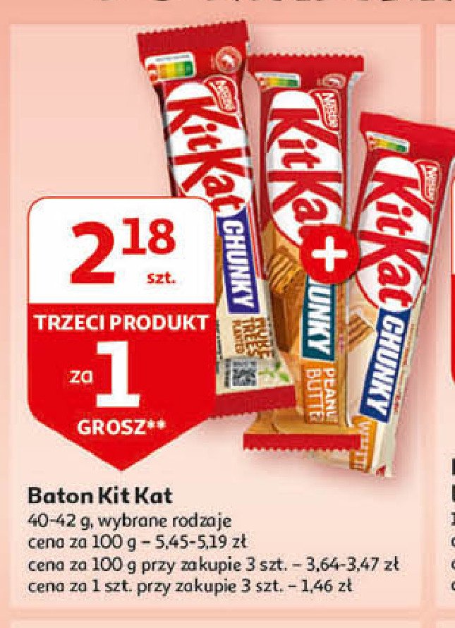 Baton Kitkat chunky peanut butter promocja
