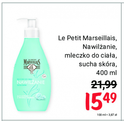 Mleczko do ciała nawilżanie algi morskie & minerały Le petit marseillais promocja