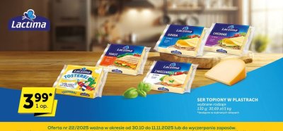 Ser topiony w plastrach Lactima promocja w ABC