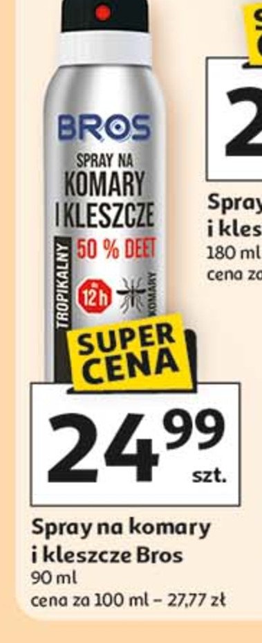 Spray na komary i kleszcze Bros promocja