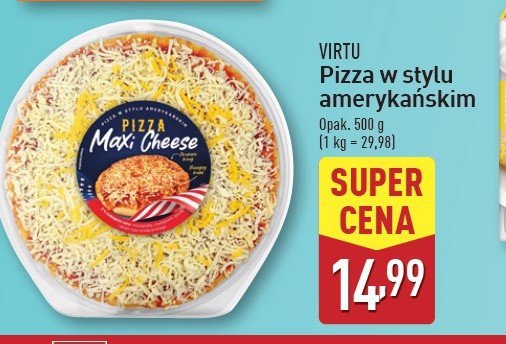 Pizza maxi cheese Virtu promocja w Aldi