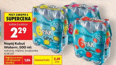 Napój Kubuś Waterrr truskawka promocja w Biedronka