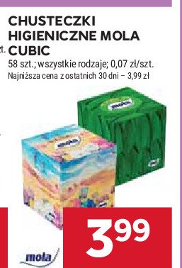 Chusteczki kosmetyczne Mola promocja