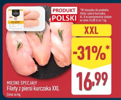 Filety z piersi kurczaka XXL promocja w Aldi