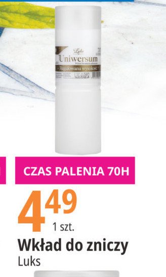 Wk艂ad parafinowy 70 h 400 g Luks promocja