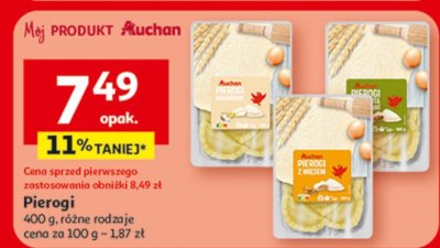 Pierogi, 400 g, różne rodzaje promocja w Auchan