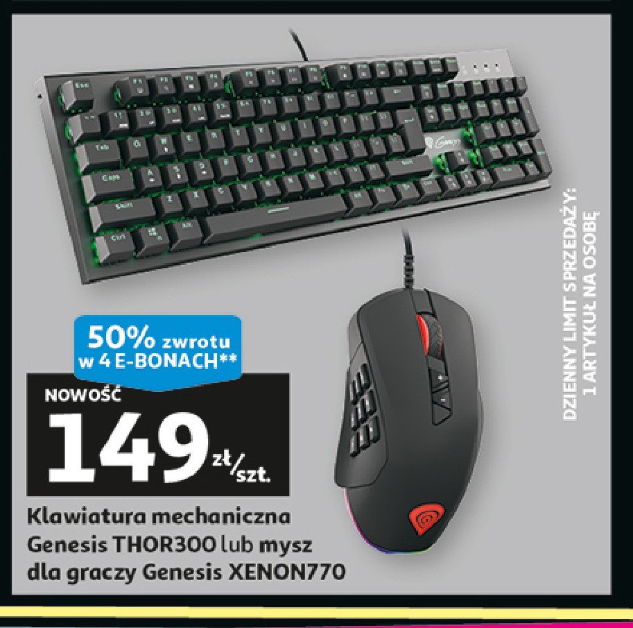 Mysz xenon 770 Genesis promocja w Auchan