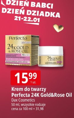 Krem do twarzy Perfecta 24K Gold&Rose Oil promocja w Leclerc