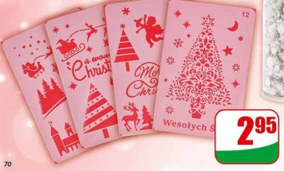 Szablony do sztucznego śniegu różne wzory promocja w Dino