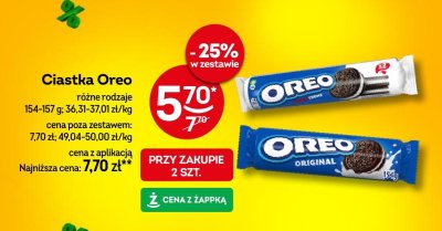 Ciastka Oreo różne rodzaje promocja w Żabka