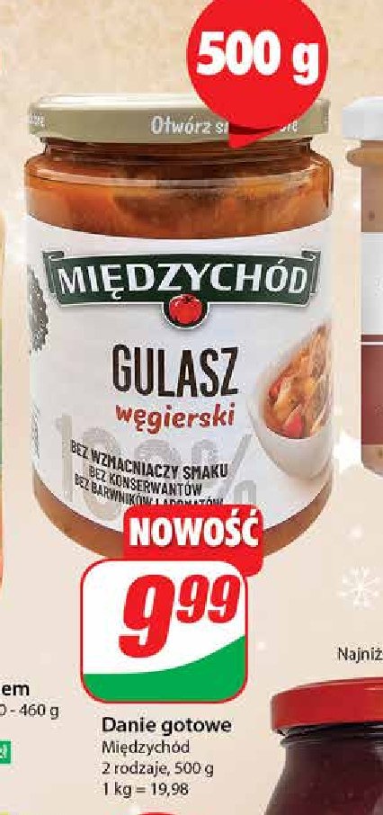 Gulasz węgierski Międzychód promocja w Dino