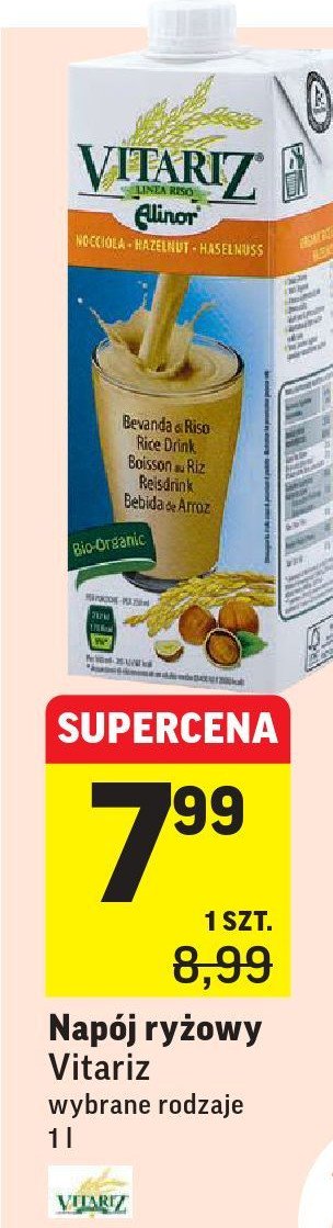 Nap贸j mleko ry偶owe z orzechami bio Vitariz promocja