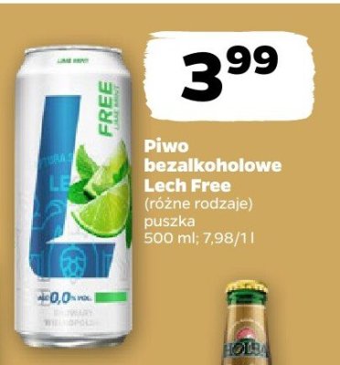 Piwo bezalkoholowe Lech Free promocja w Netto