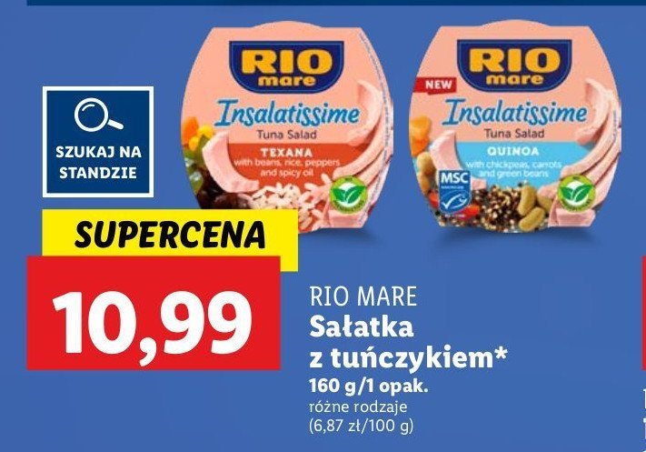 Sałatka z tuńczykiem quinoa Rio mare insalatissime promocja