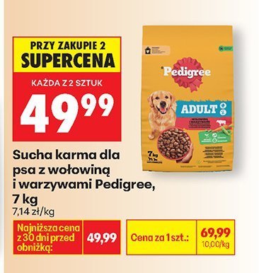 Karma sucha karma dla psa z wołowiną i warzywami Adult 8+ promocja w Biedronka