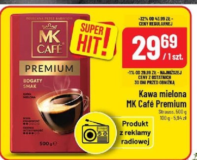 Kawa mielona MK Cafe Premium Sogaty Smak promocja w POLOmarket