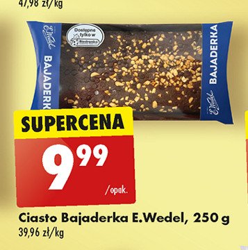 Ciasto bajaderka E. wedel promocja w Biedronka