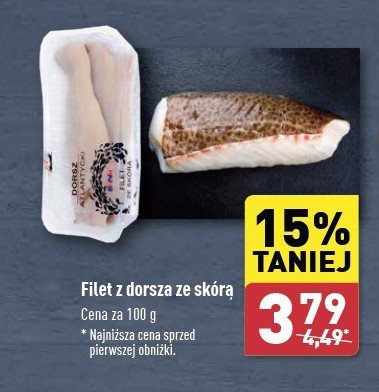 Dorsz atlantycki filety ze skórą promocja