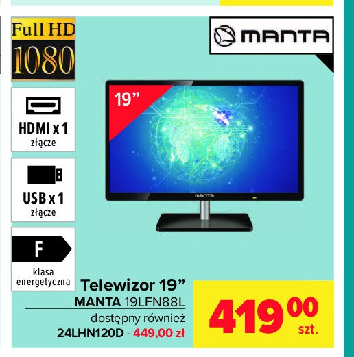 Telewizor 24" lhn120d promocja