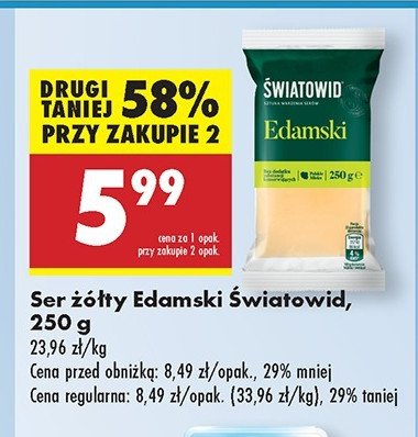 Ser edamski Światowid promocja w Biedronka