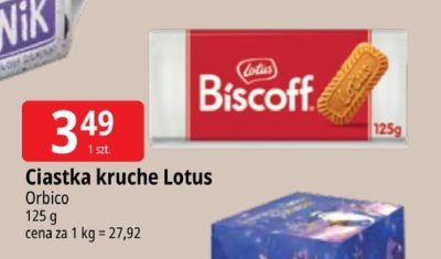 Ciastka kruche Lotus Orbico promocja w Leclerc
