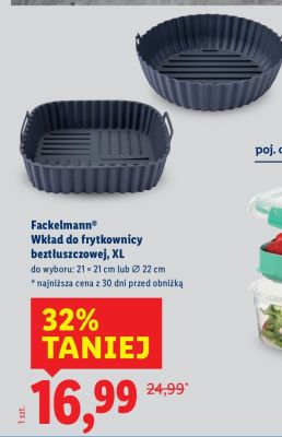 Wkład do frytownicy beztłuszczowej Fackelmann XL promocja w Lidl
