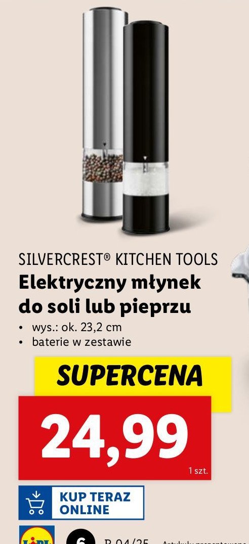 Młynek elektryczny Silvercrest promocja w Lidl