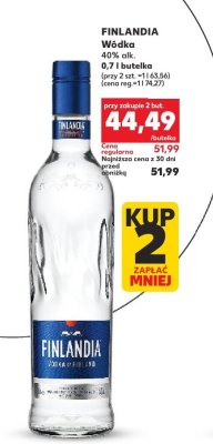 Wódka 40% alk. 0,7 l promocja w Kaufland
