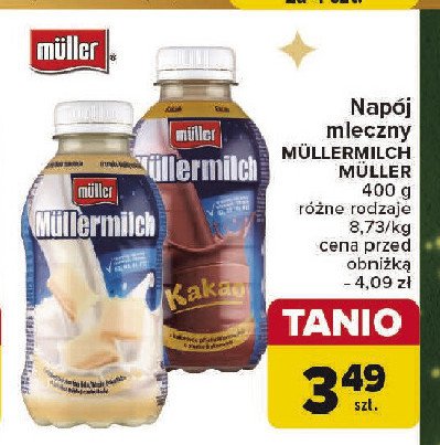 Napój mleczny kakao Mullermilch promocja