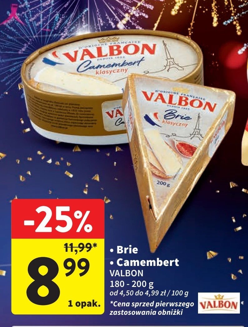 Ser camembert oryginalny Valbon promocja