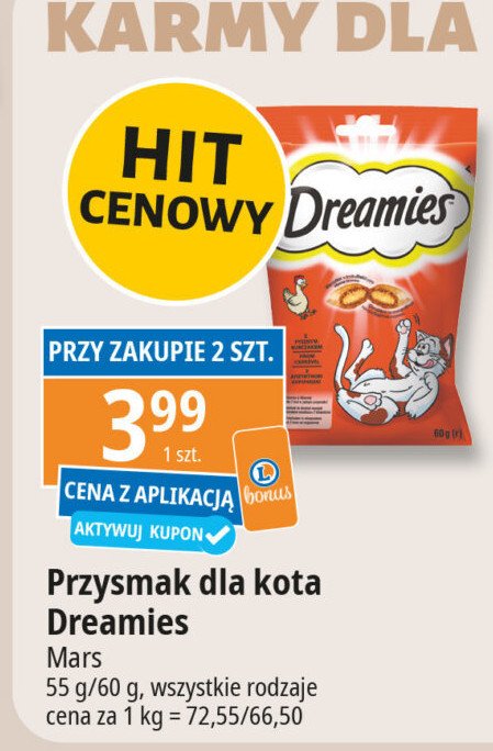 Przysmak dla kota z kurczakiem promocja w Leclerc