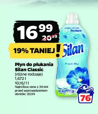 Płyn do płukania fresh sky Silan classic promocja
