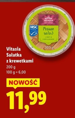 Sałatka z krewetkami Vitasia promocja w Lidl