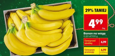 Banan na wagę promocja w Biedronka