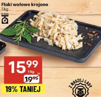 Flaki wołowe krojone promocja w Delikatesy Centrum