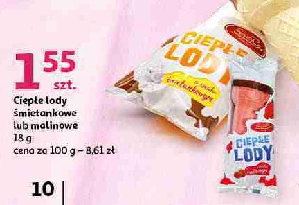 Lody ciep艂e malinowe Smak raju promocja