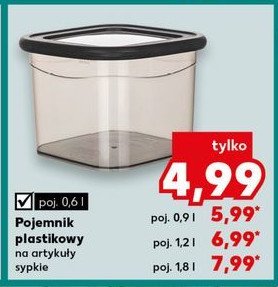 Pojemnik plastikowy 1.2 l promocja