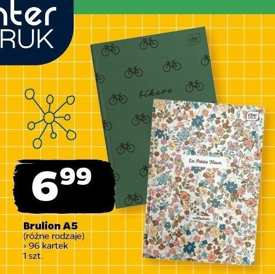 Brulion a5 96 kartek kratka Interdruk promocja