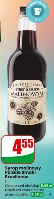 Syrop malinowy Polskie Smaki Excellence promocja w Dino